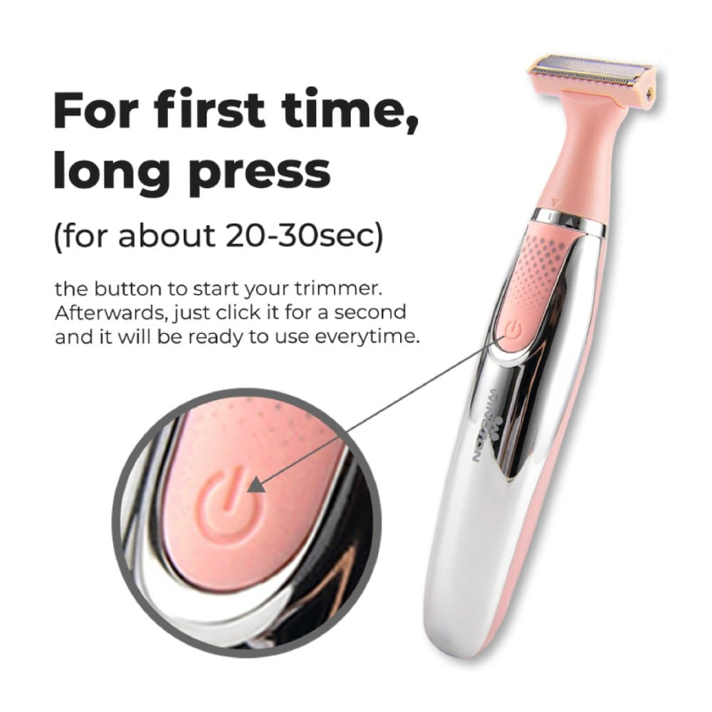 Winston 3 in 1 Bikini Female Body Trimmer (Pink) : 1 unit