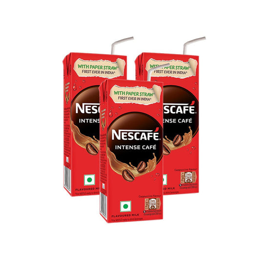 Nescafe Ready to Drink Intense Cafe Flavoured Milk - Pack of 3 : 3 x 180 ml