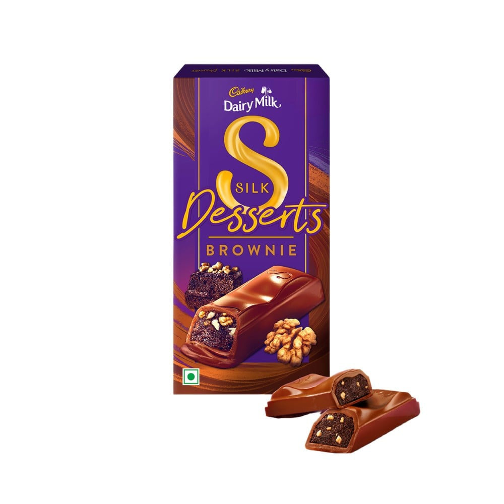 Cadbury Dairy Milk Silk Desserts Brownie Flavoured Chocolate Bar : 70 g