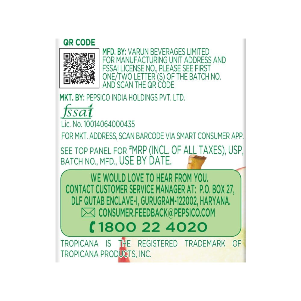 Tropicana Apple Juice : 1 ltr