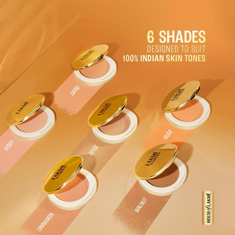 Lakme Makeup + Skincare Vitamin C Compact (Cinnamon) : 8 g
