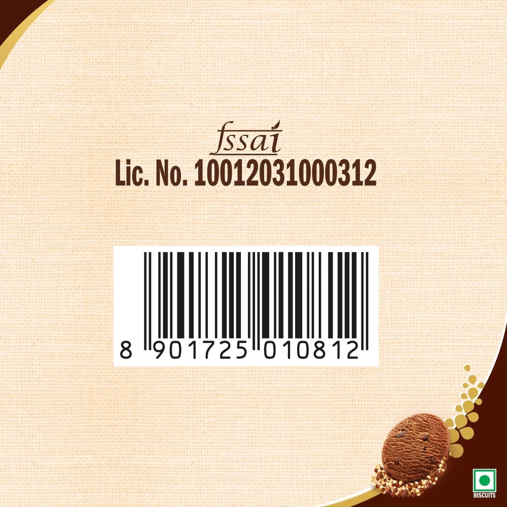 Sunfeast Farmlite Super Millets Ragi and Jowar Chocochip Cookies - Pack of 2 : 2 x 75 g