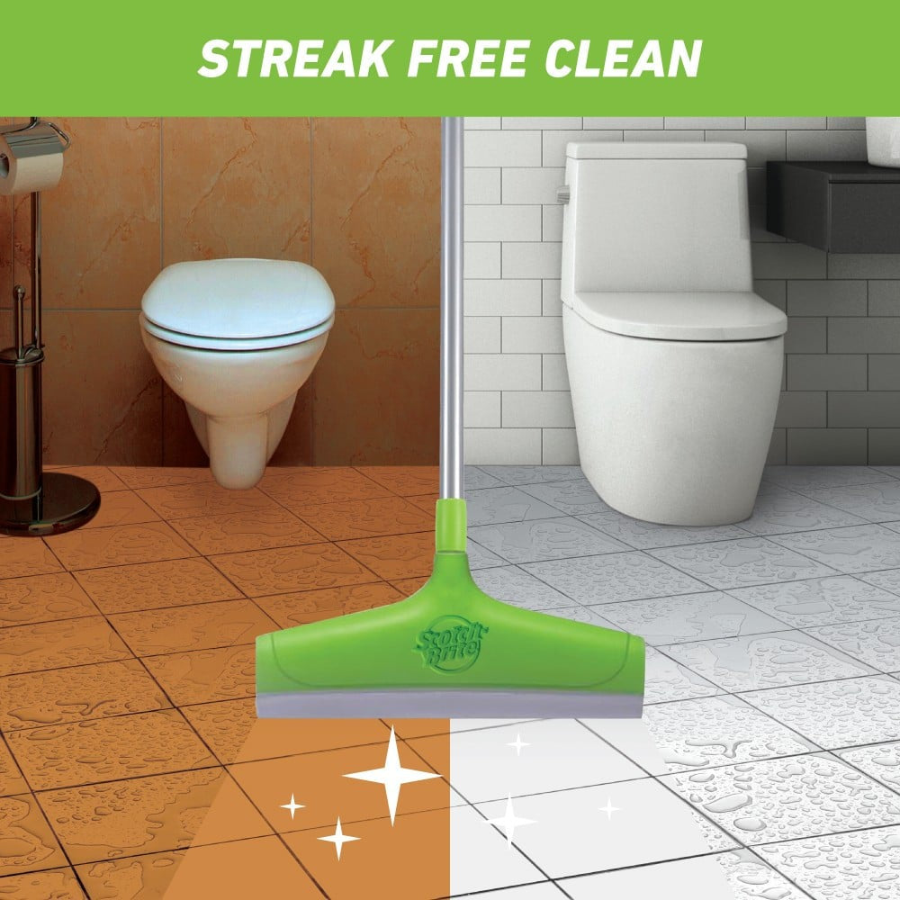 Scotch Brite Bathroom Squeegee Plastic Wiper Green : 1 unit