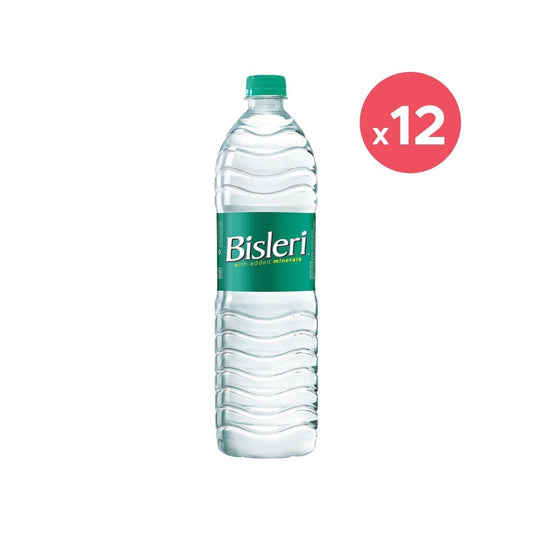 Bisleri Packaged Water (1 l) - Pack of 12 : 12 x 1 ltr