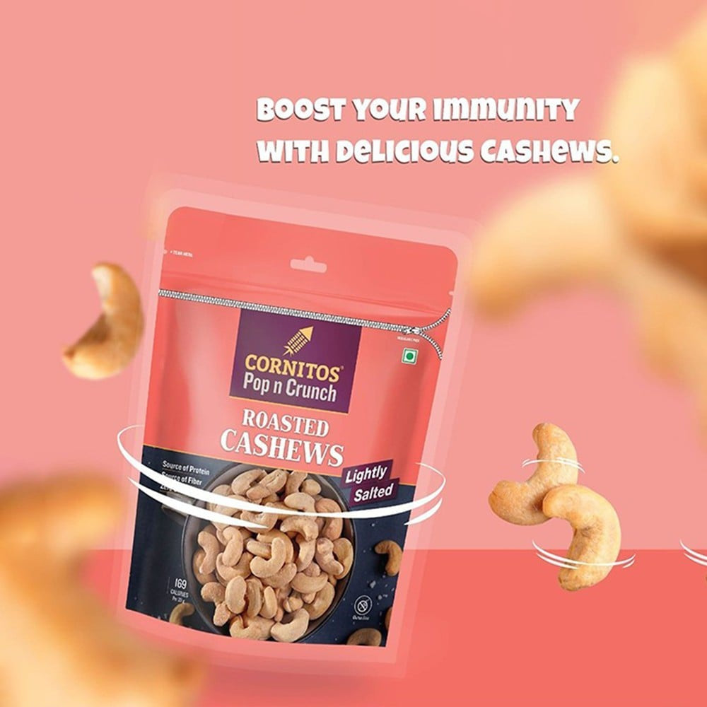 Cornitos Pop n Crunch Roasted Cashew (Lightly Salted) : 200 g