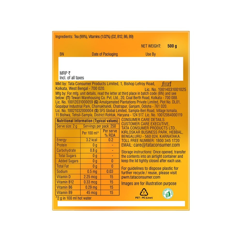 Tata Tea Gold Vita Care Tea : 500 g
