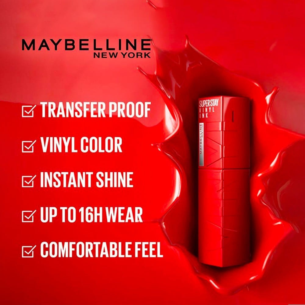 Maybelline New York Superstay Vinyl Ink Liquid Lipstick (Saucy) : 4.2 ml