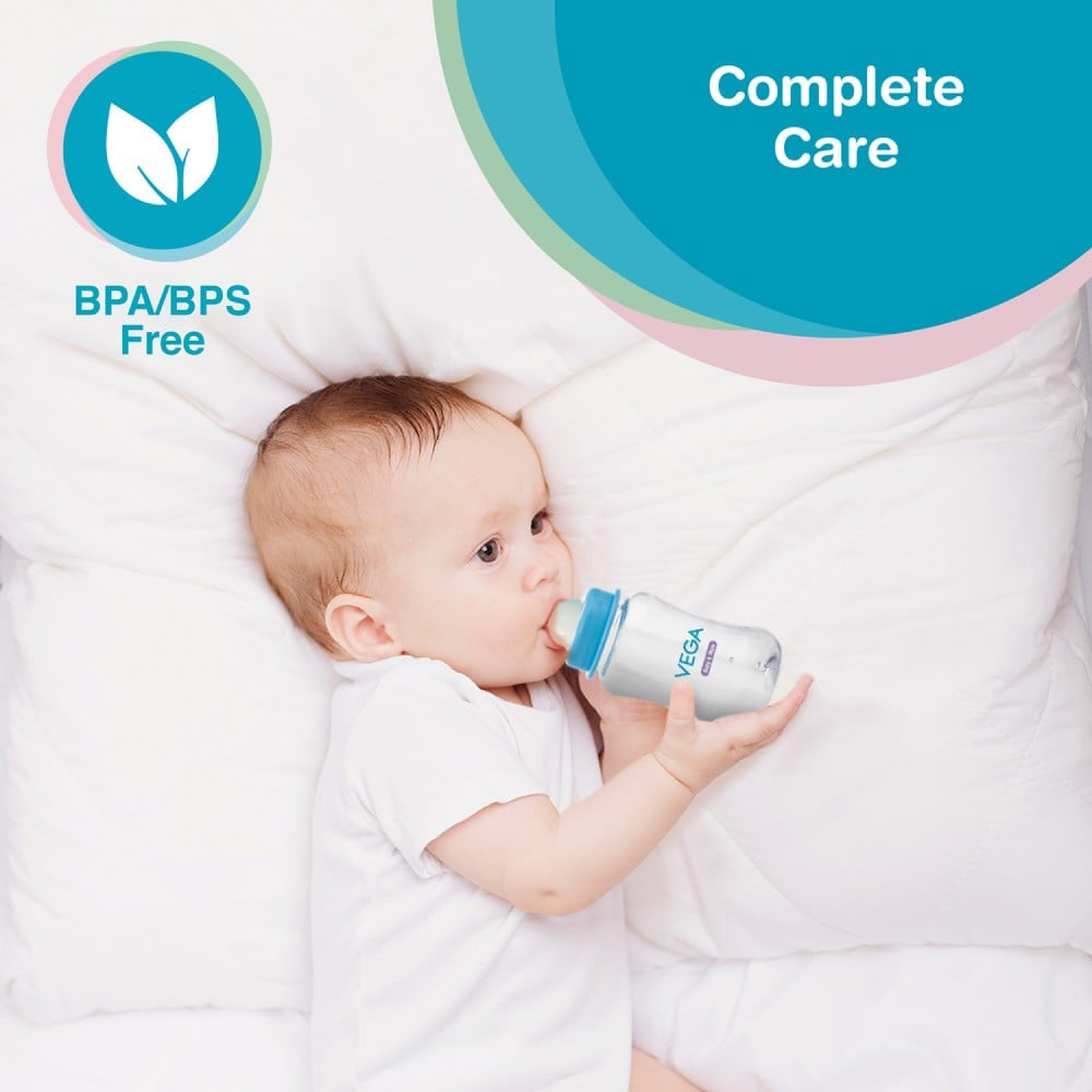 Vega Baby & Mom Large Feeding Nipple Regular Neck : 1 pack (2 pieces)
