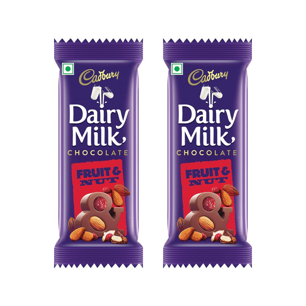 Cadbury Dairy Milk Fruit & Nut Flavoured Chocolate Bar - Pack of 2 : 2 x 36 g