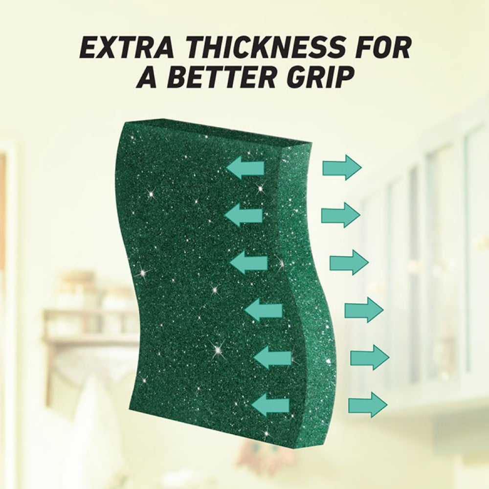 Scotch Brite - Silver Sparks Scrub Pad : 1 pack (3 pieces)