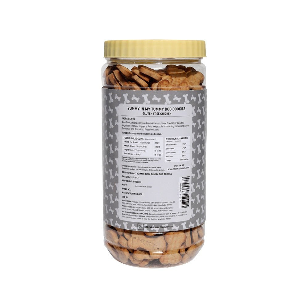 HUFT Yummy In My Tummy Dog Cookies (Gluten Free Chicken) : 800 g