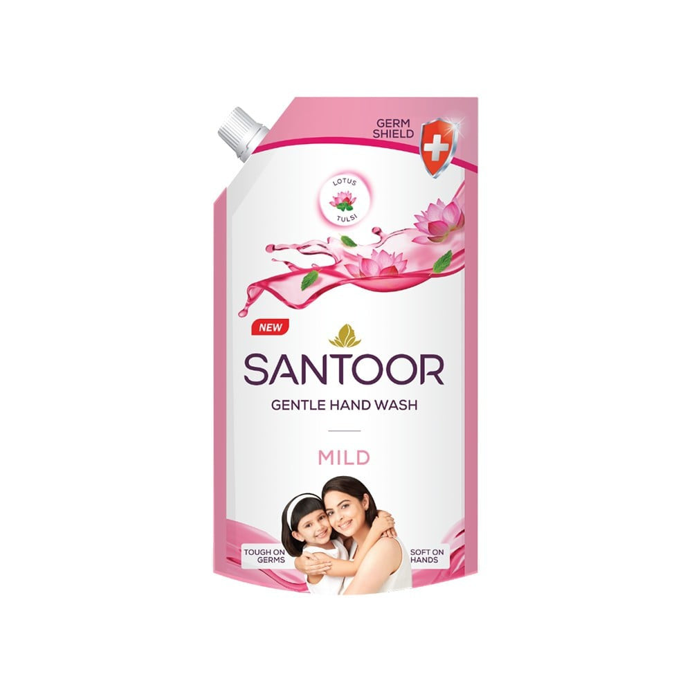 Santoor Mild Hand Wash (Lotus & Tulsi) : 675 ml