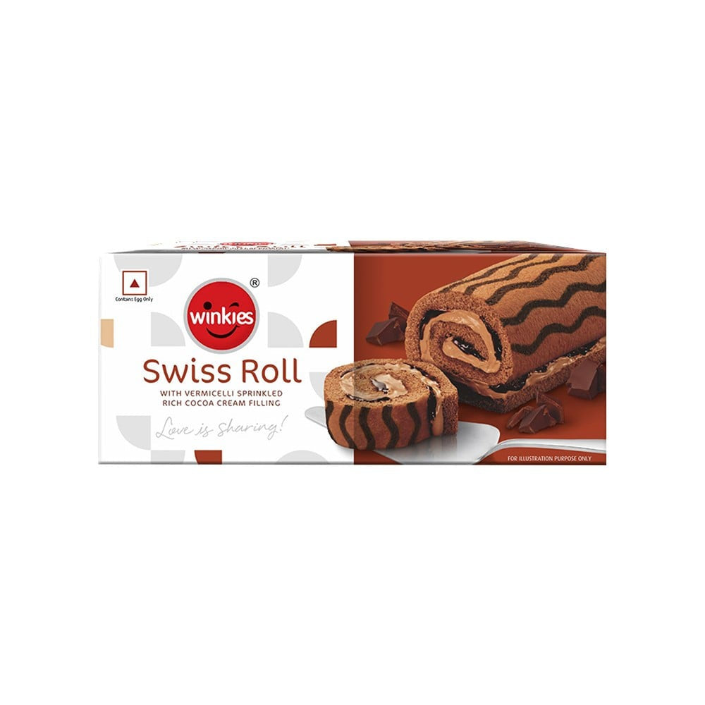 Winkies Chocolate Swiss Roll : 165 g