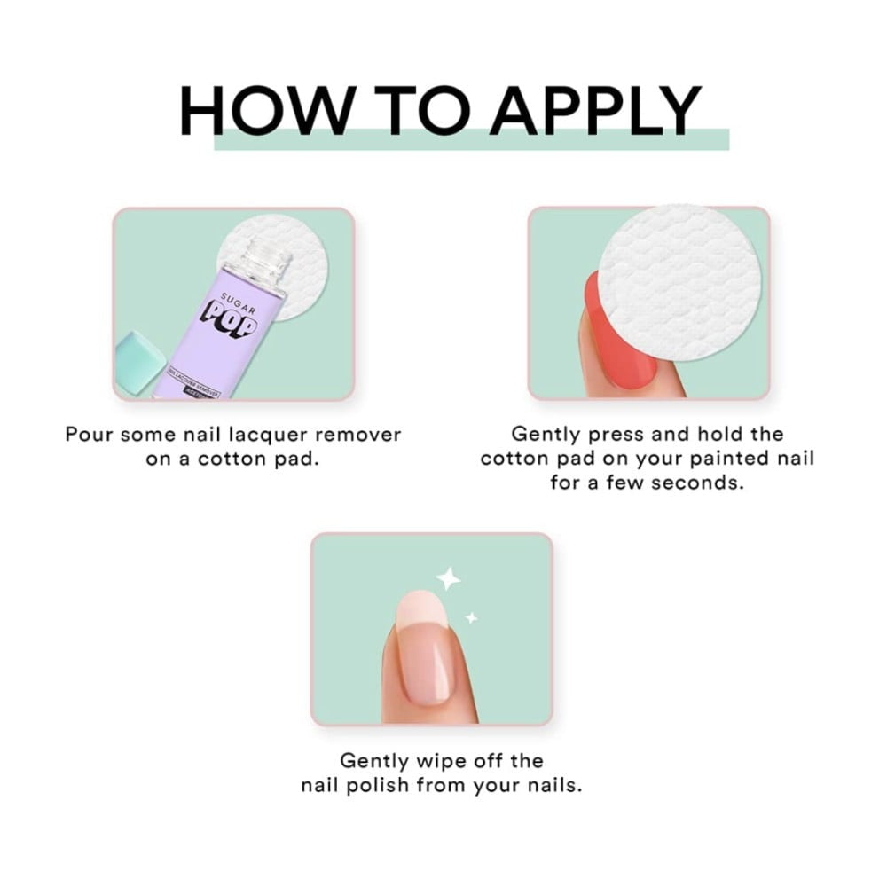 SUGAR POP Lacquer Nail Paint Remover : 30 ml