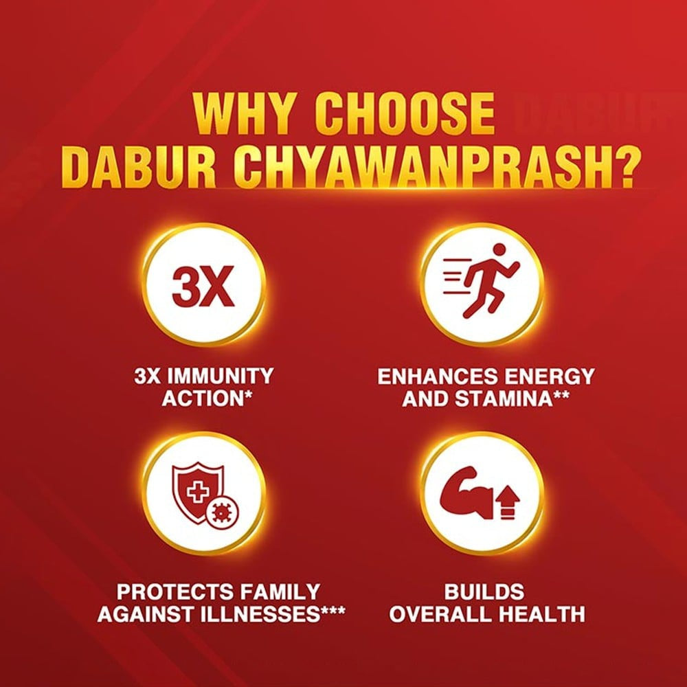 Dabur Chyawanprash Awaleha - 3x Immunity Action with 40+ Ayurvedic Herbs : 500 g