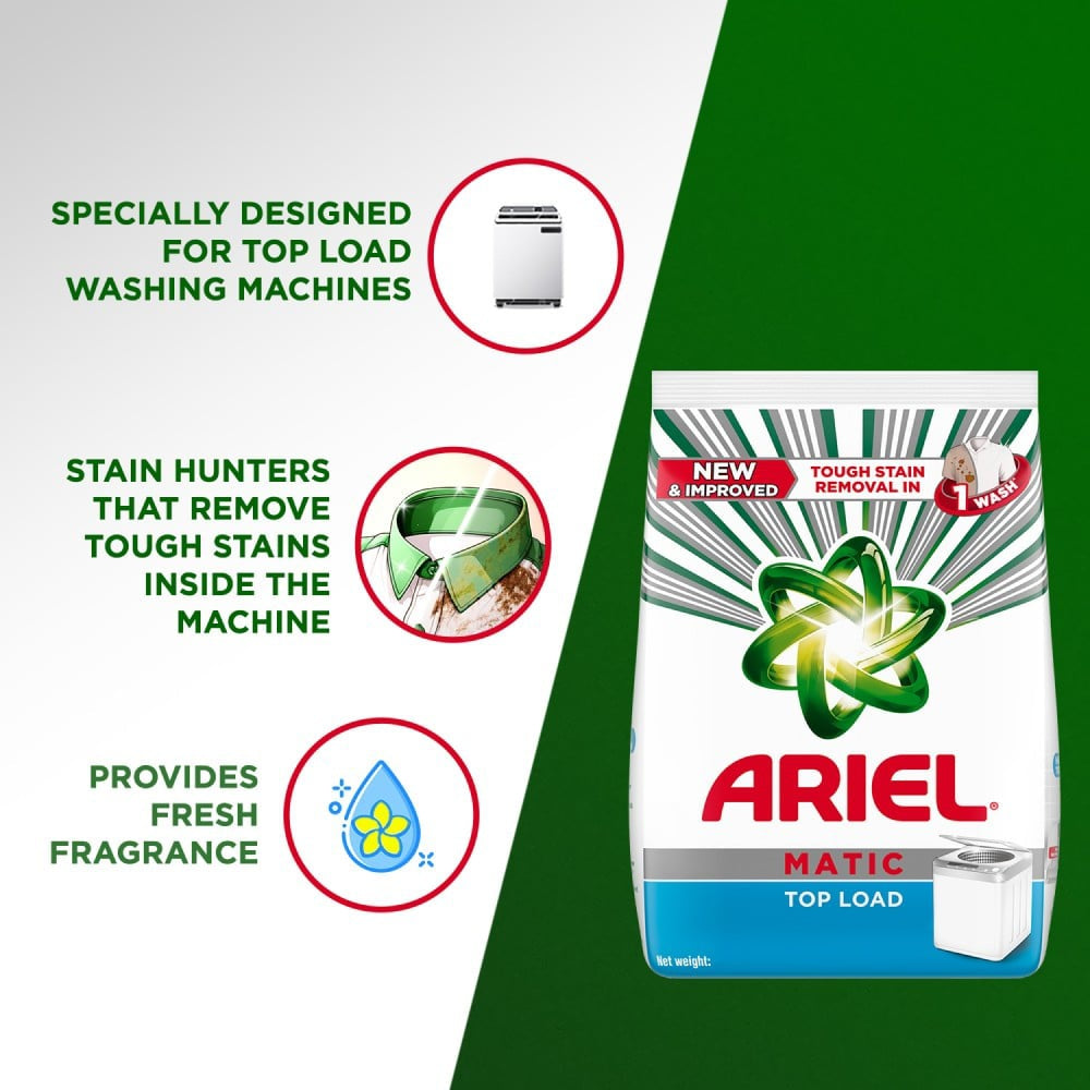 Ariel Top Load Detergent Powder : 2 kg