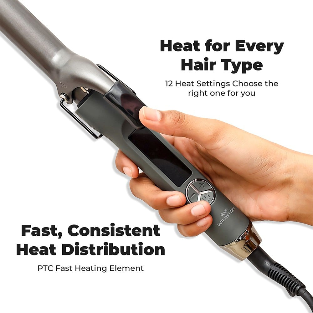 Winston Hair Curler Tong for Women (Grey, 60W) : 1 unit