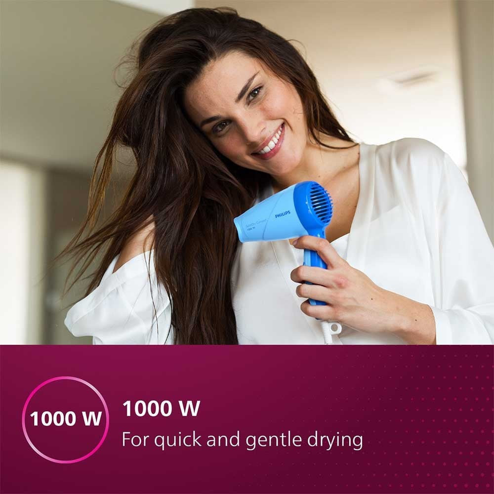 Philips HP8100/60 Compact Hair Dryer (Blue, 1000W) : 1 unit