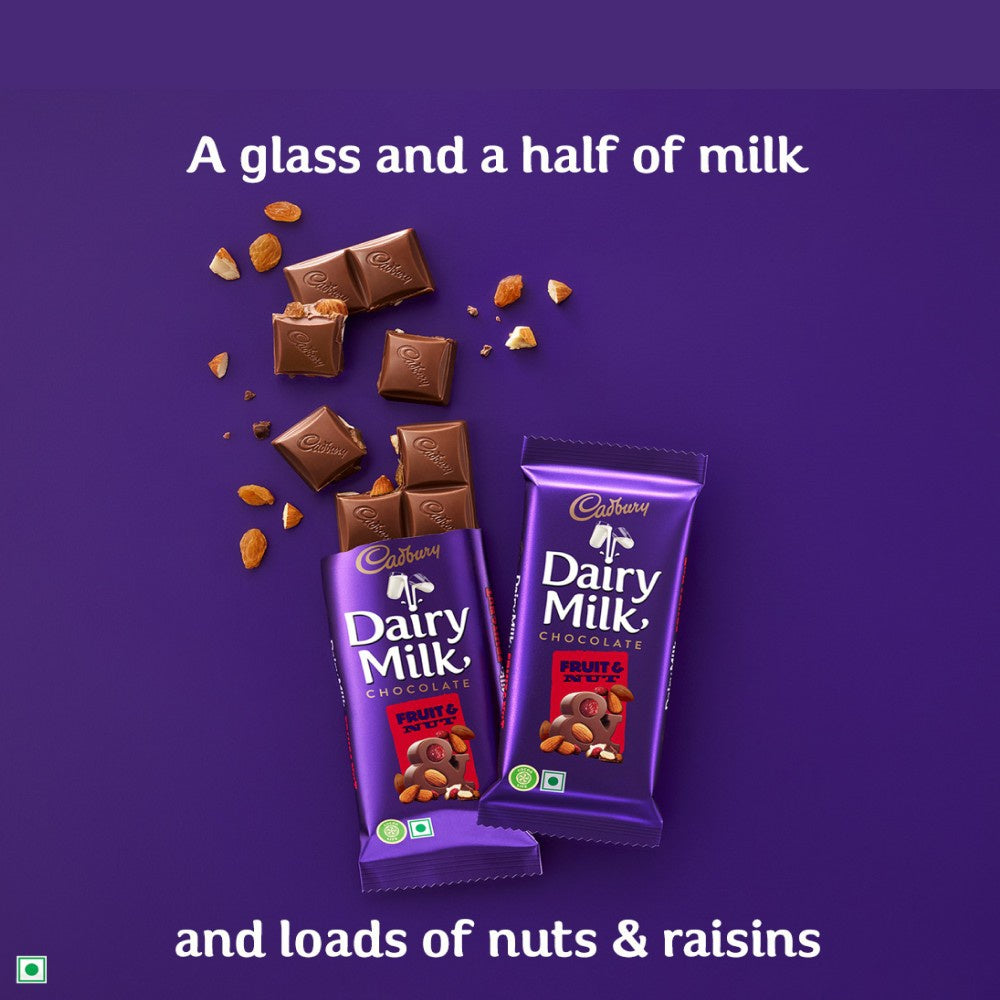 Cadbury Dairy Milk Fruit & Nut Flavoured Chocolate Bar : 75 g
