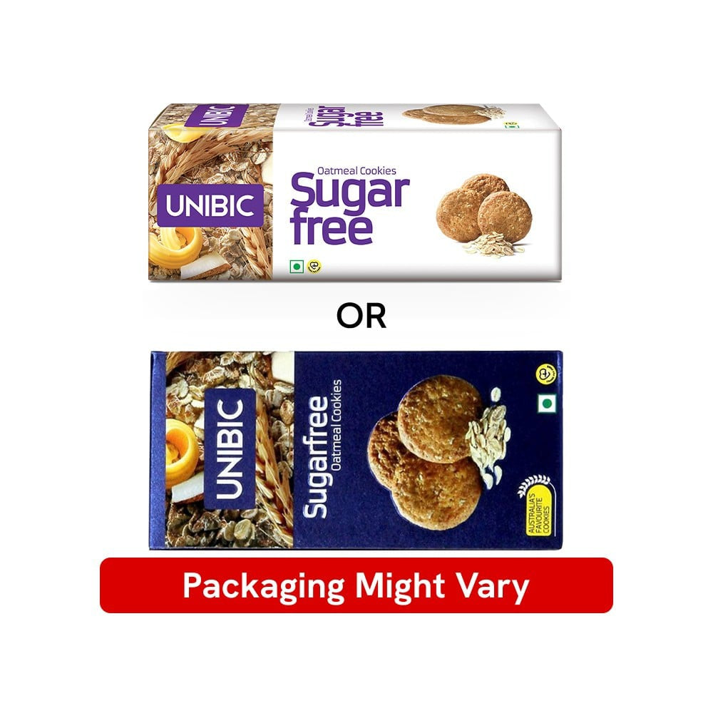 Unibic Sugar Free Oatmeal Cookies - Pack of 2 : 2 x 75 g
