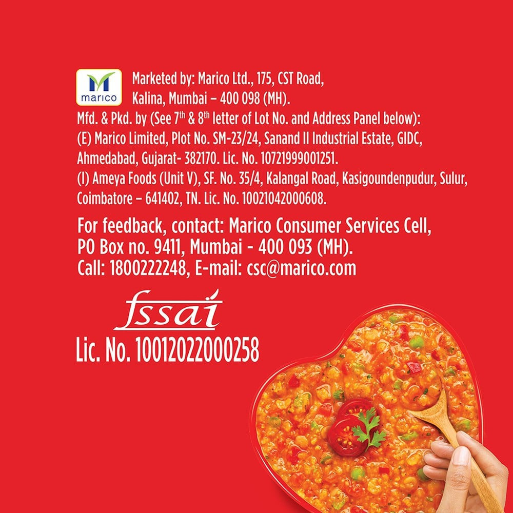 Saffola Masala Millet Tomato Delight - Pack of 3 : 3 x 35 g