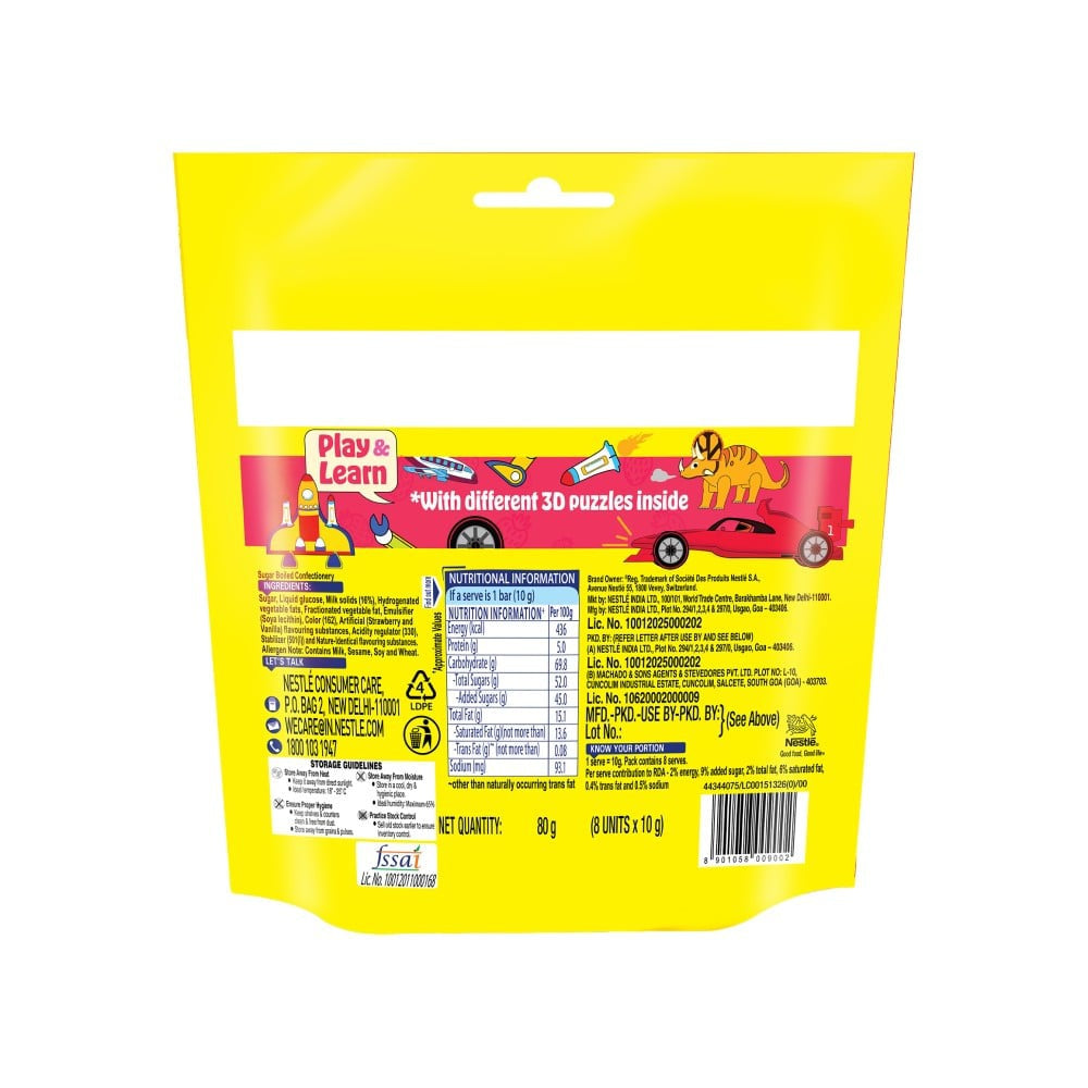 Milkybar Choo Strawberry Flavoured Treat Share Bag : 80 g