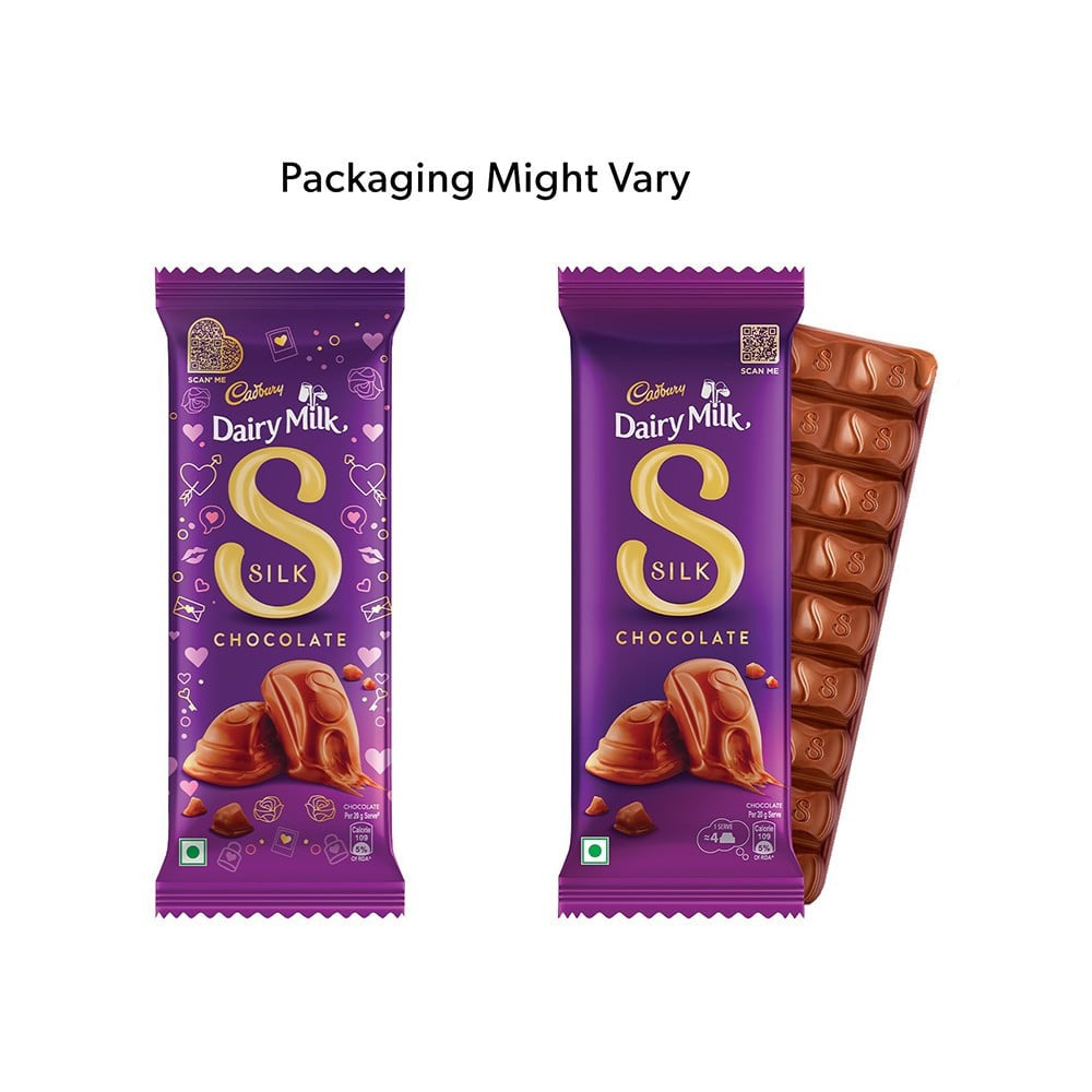 Cadbury Dairy Milk Silk Milk Chocolate Bar 60 g - Pack of 3 : 3 x 60 g