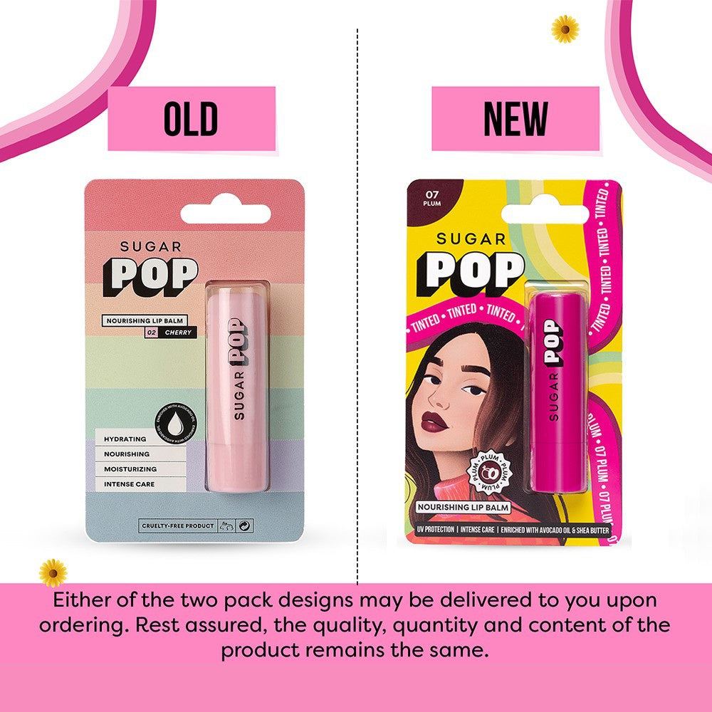 SUGAR POP Nourishing Tinted Lip Balm (Plum 07) : 4.5 g