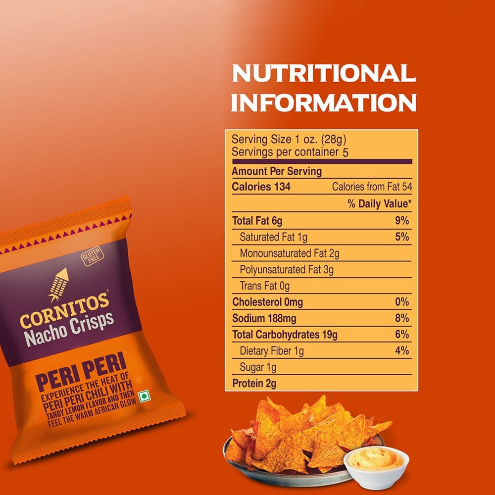 Cornitos Peri Peri Nachos : 150 g
