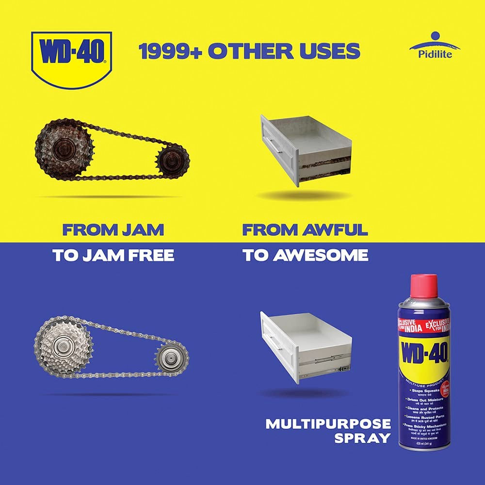 WD-40 All Purpose Cleaner Spray For Home Maintenance : 420 ml