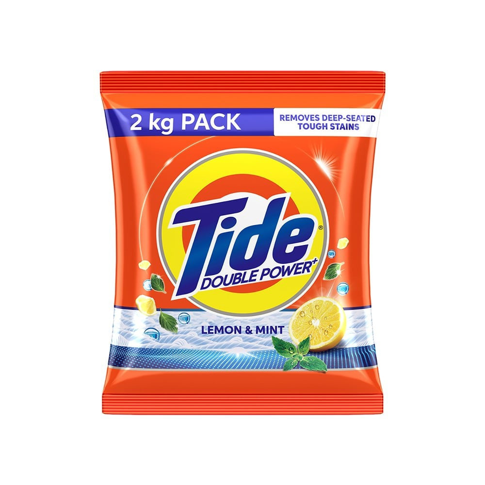 Tide Plus Detergent Powder Lemon & Mint : 2 kg