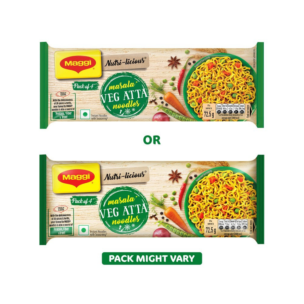 Maggi Nutri-Licious Masala Veg Atta Instant Noodles : 290 g