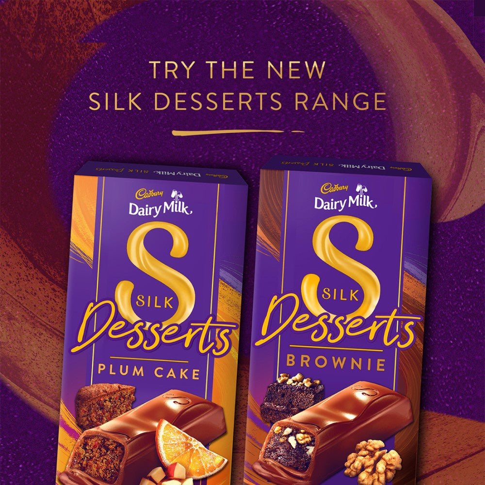 Cadbury Dairy Milk Silk Desserts Brownie Flavoured Chocolate Bar : 70 g