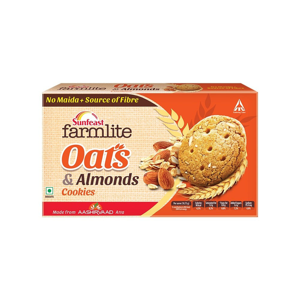 Sunfeast Farmlite Oats & Almonds Cookies : 300 g