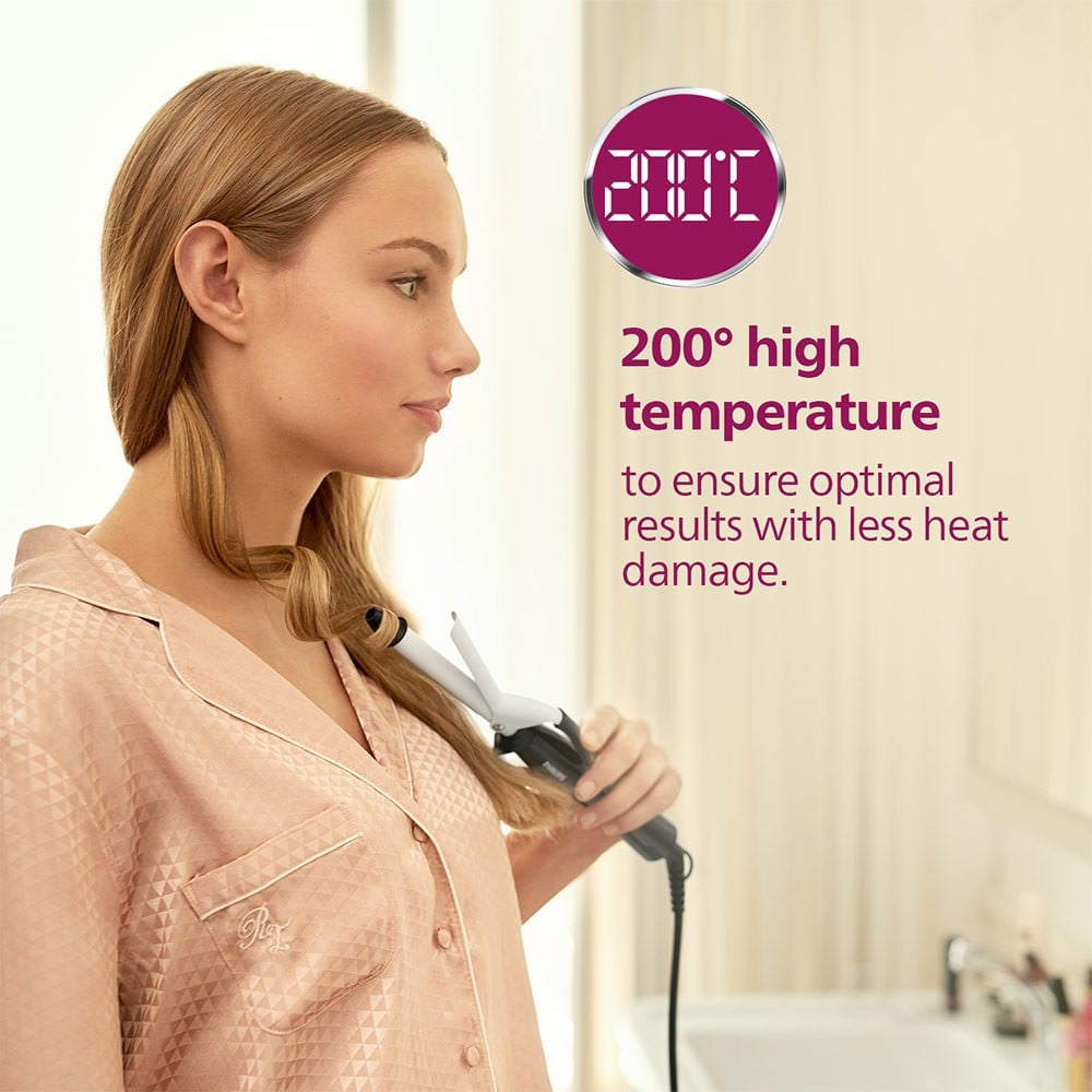 Philips BHB862/00 Hair Curler with 16mm Barrel (Black, 30W) : 1 unit