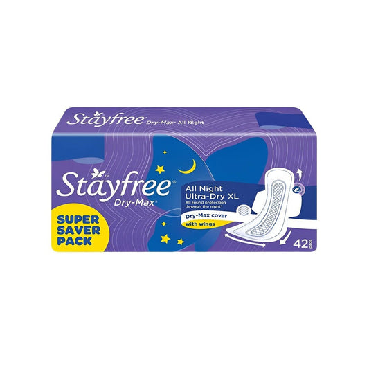 Stayfree Dry Max All Night Sanitary Pads : 42 units