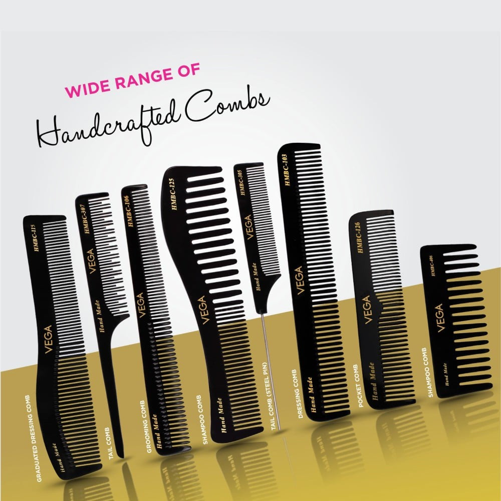 Vega Graduated Dressing Hair Comb (Black) : 1 piece