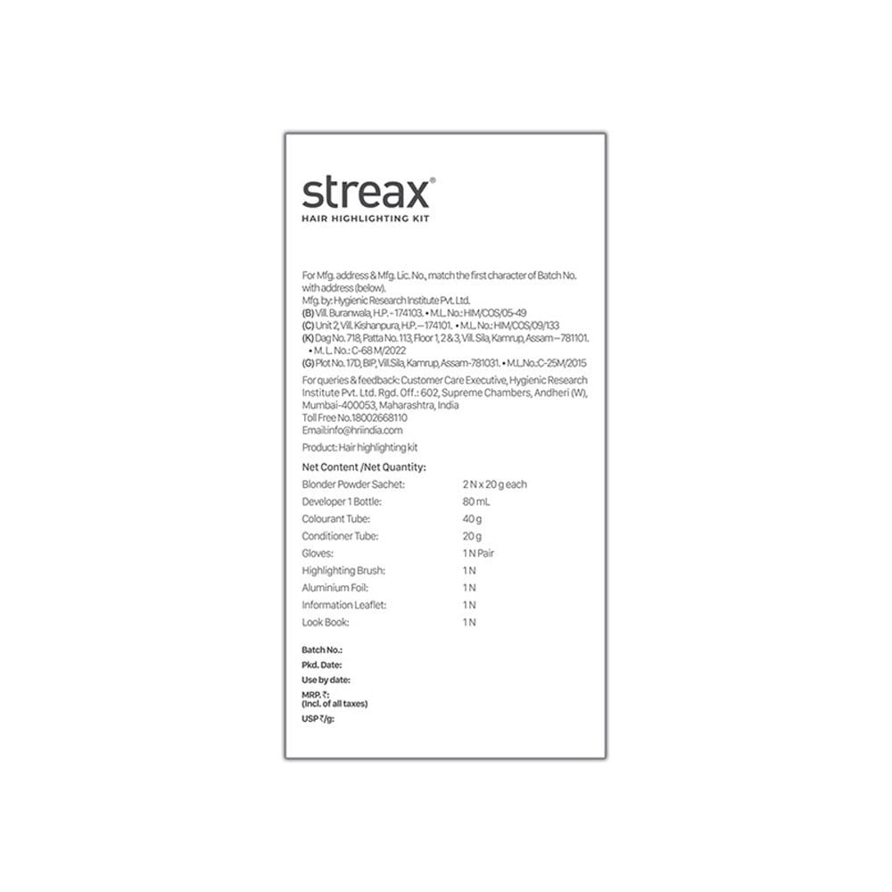 Streax Highlighting Hair Colour Kit (Plum Purple) : 1 pack