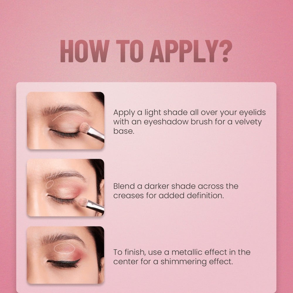Swiss Beauty Lustre Eye Shadow Palette (02 Nude Addict) : 5 g