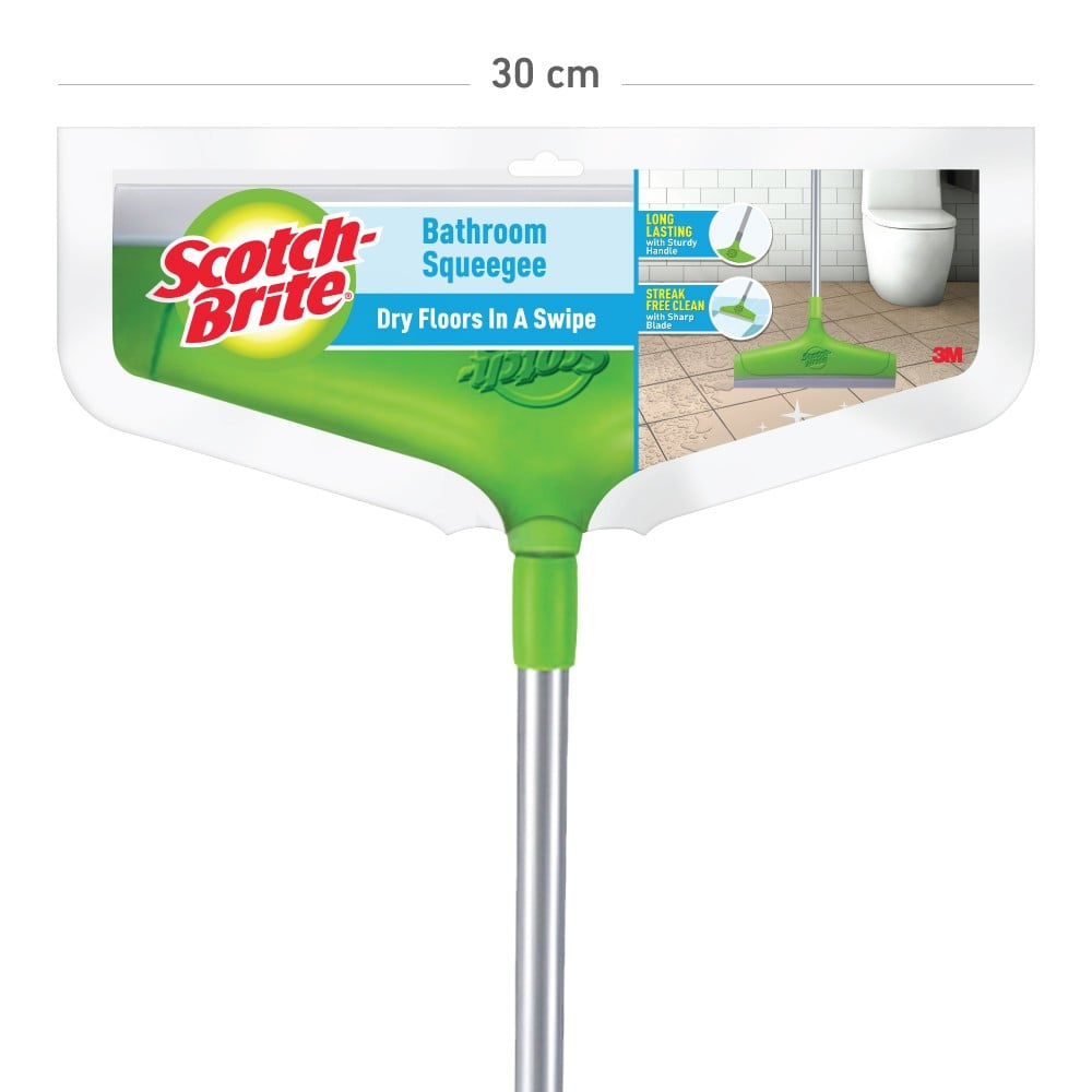 Scotch Brite Bathroom Squeegee Plastic Wiper Green : 1 unit