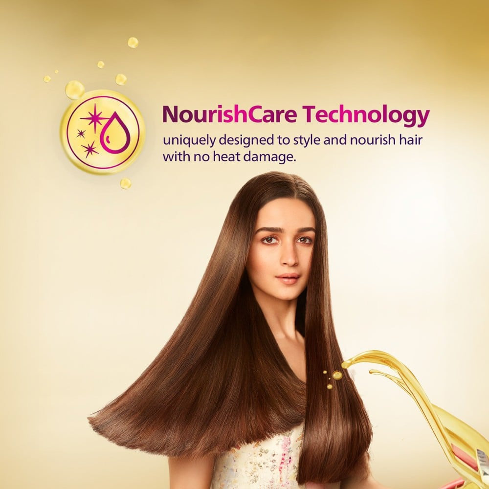 Philips BHS522/00 NourishCare Hair Straightener (Pink, 1500W) : 1 unit