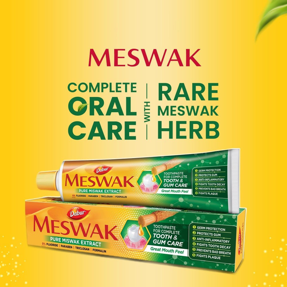 Dabur Meswak Complete Tooth & Gum Care Herbal Toothpaste : 200 g