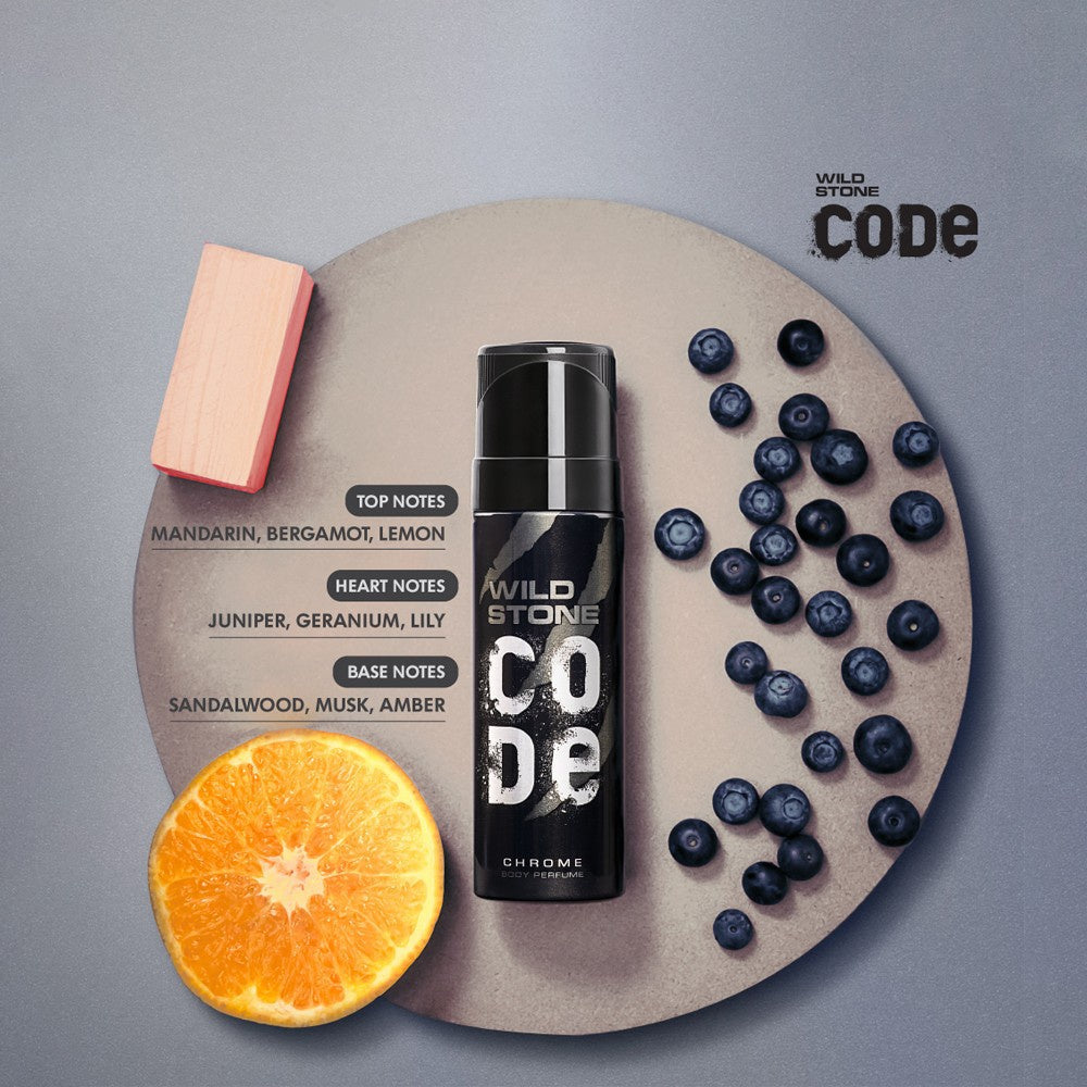 Wild Stone Code Chrome Men's Deodorant : 150 ml