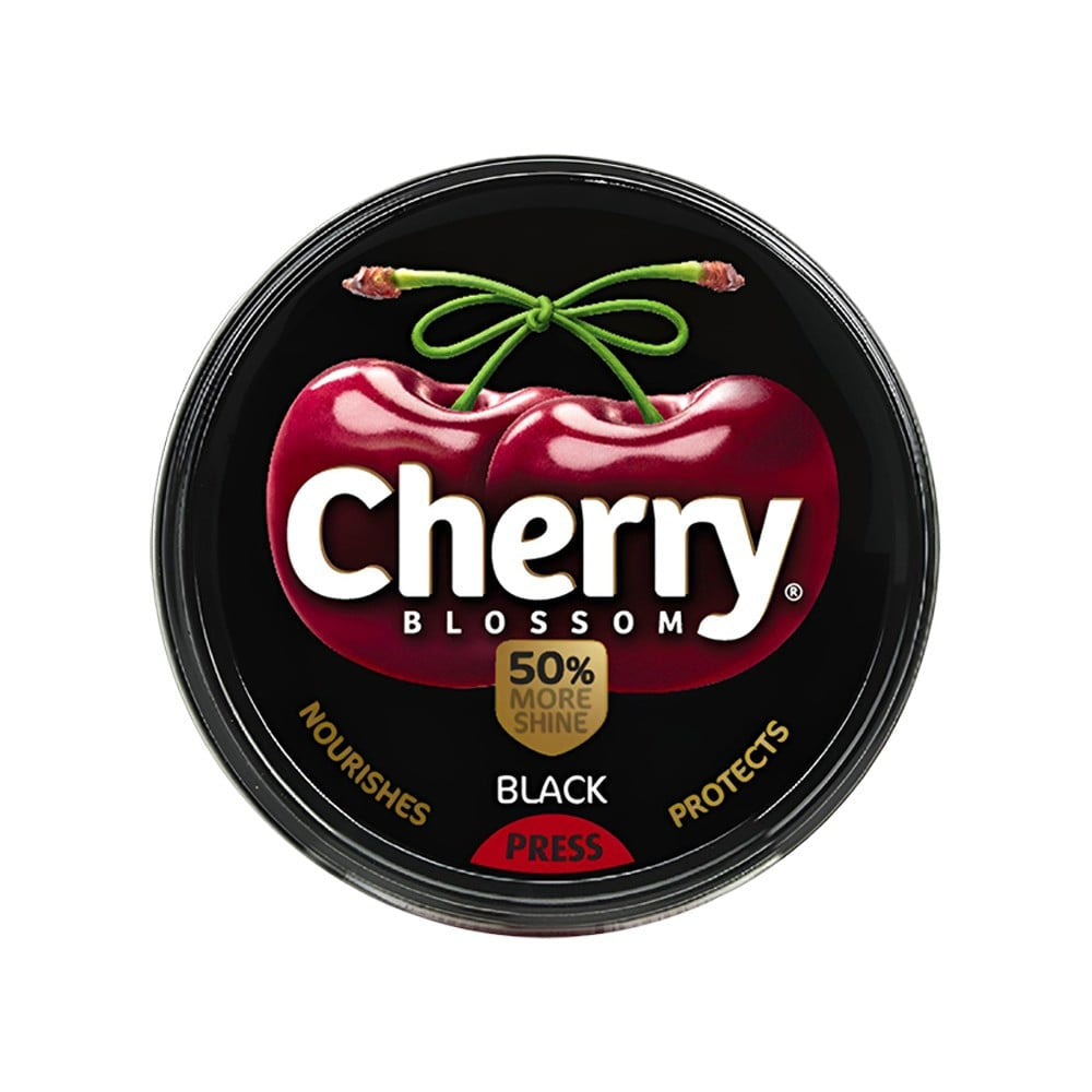 Cherry Blossom Black Wax Shoe Polish : 40 g