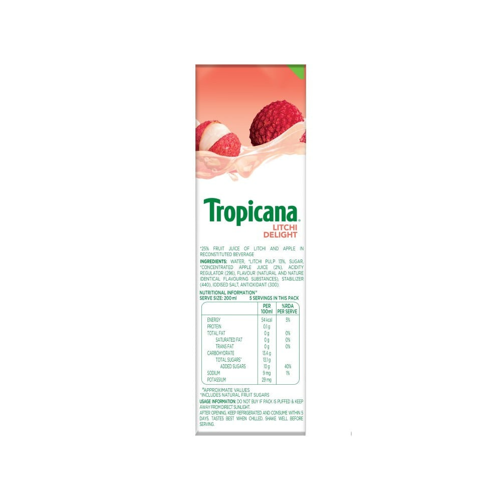 Tropicana Litchi Delight Juice : 1 ltr
