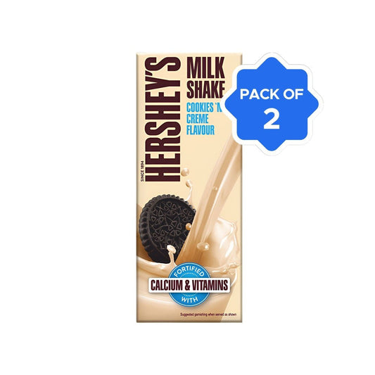 Hershey's Cookies 'n' Creme Flavour Milkshake - Pack of 2 : 2 x 180 ml
