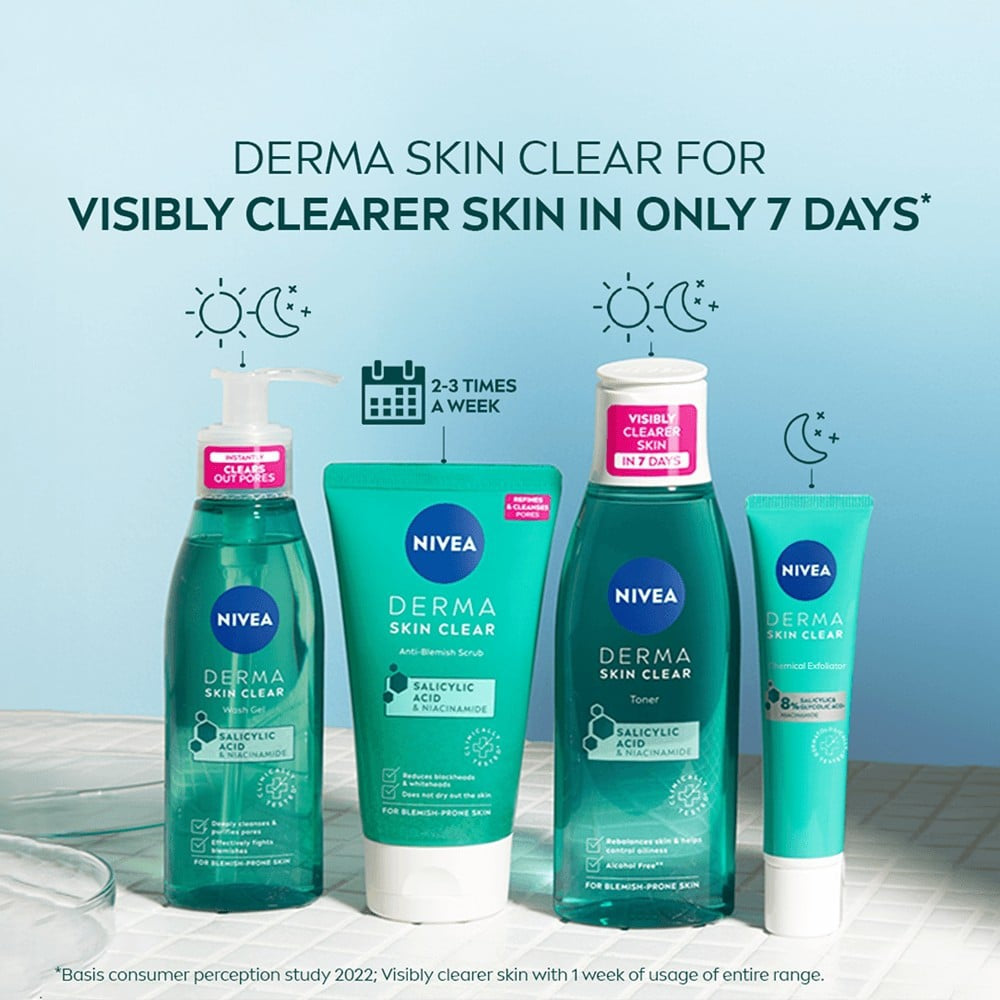 Nivea Derma Skin Clear Anti-Blemish Scrub : 150 ml
