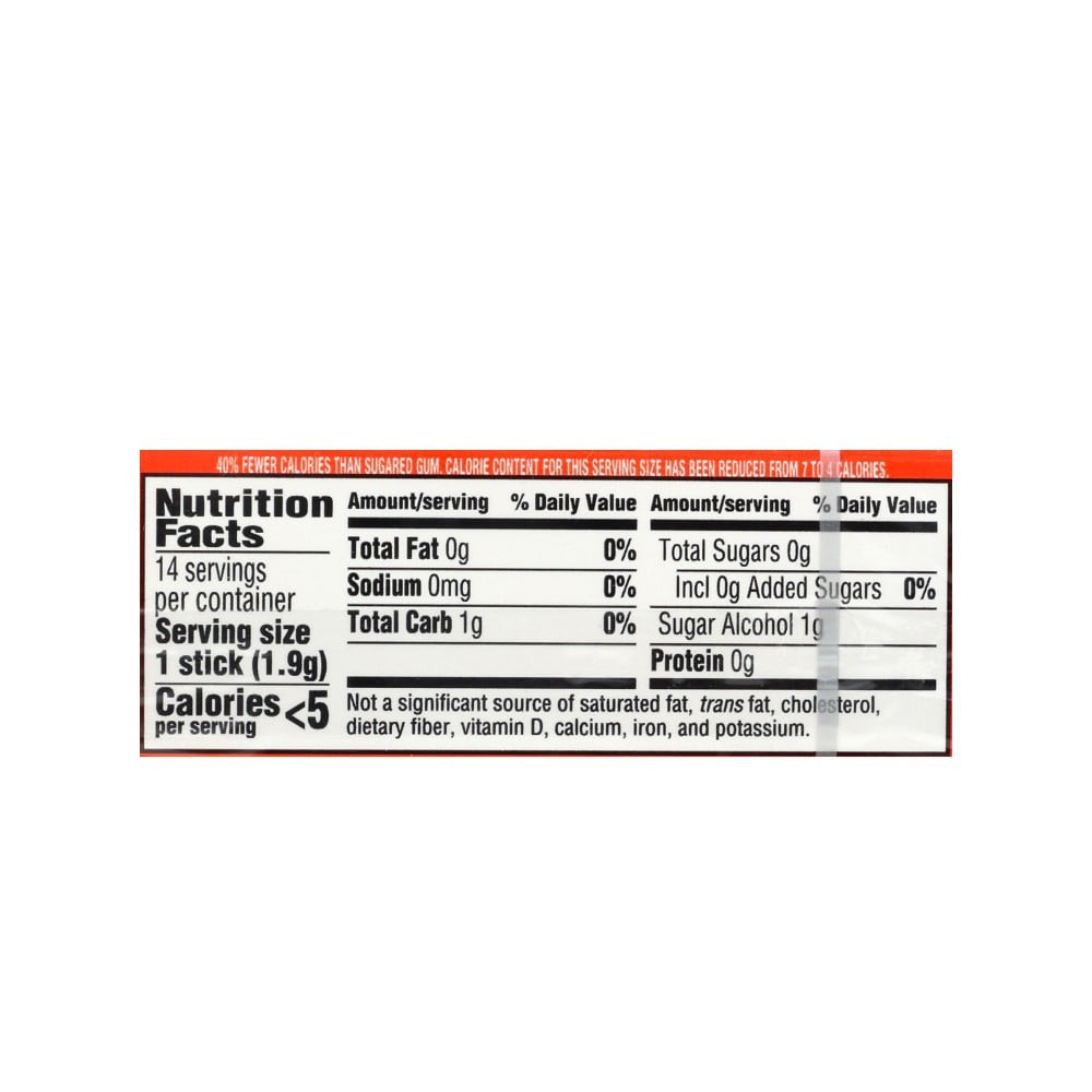 Trident Tropical Twist Gum (Sugar Free) : 1 pack (14 sticks)