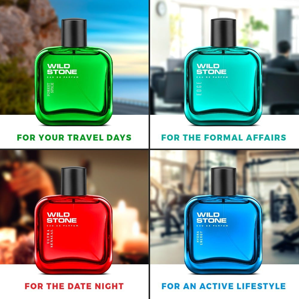 Wild Stone Eau de Parfum Gift Set : 4 x 30 ml