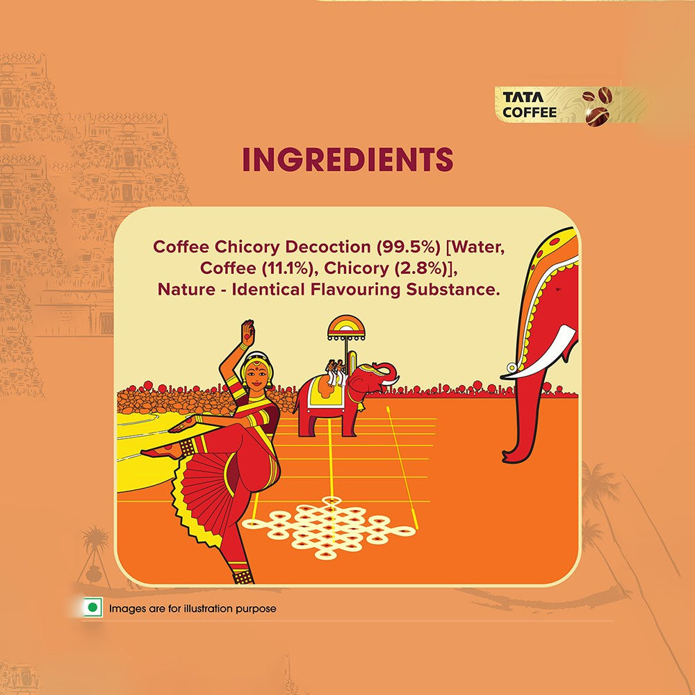 Tata Coffee Quick Decoction Premix Liquid Degree Kaapi Filter Coffee : 200 ml